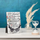 Aan mijn Husband Letter, Love Quottes Gift Fotoplaat (Zijkant)