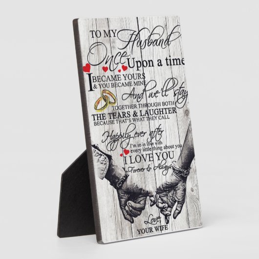 Aan mijn Husband Letter, Love Quottes Gift Fotoplaat (Zijkant)