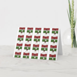 AAN MIJN ITALIAANSE CHEF IN CHRISTMAS FEESTDAGEN KAART