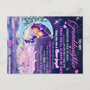 Aan mijn kleindochter Butterflies Birthday Gift Id Briefkaart