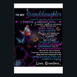 Aan mijn kleindochter Butterflies Birthday Gift Id Kaart<br><div class="desc">Aan mijn kleindochter Butterflies Birthday Gift Idee</div>