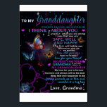 Aan mijn kleindochter Butterflies Birthday Gift Id Kaart<br><div class="desc">Aan mijn kleindochter Butterflies Birthday Gift Idee</div>