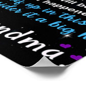 Aan mijn kleindochter Butterflies Birthday Gift Id Poster (Hoek)