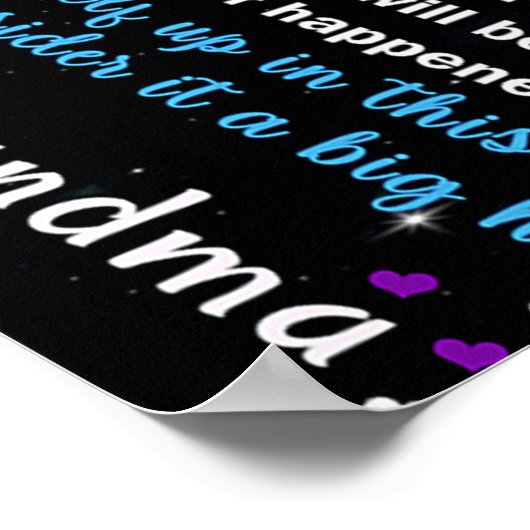 Aan mijn kleindochter Butterflies Birthday Gift Id Poster (Hoek)