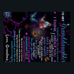 Aan mijn kleindochter Butterflies Birthday Gift Id Poster<br><div class="desc">Aan mijn kleindochter Butterflies Birthday Gift Idee</div>