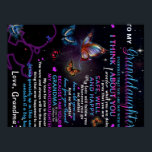 Aan mijn kleindochter Butterflies Birthday Gift Id Poster<br><div class="desc">Aan mijn kleindochter Butterflies Birthday Gift Idee</div>