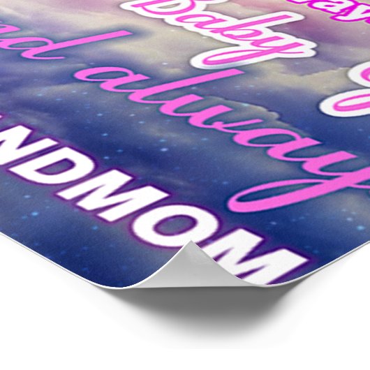 Aan mijn kleindochter Butterflies Birthday Gift Id Poster (Hoek)