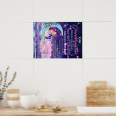 Aan mijn kleindochter Butterflies Birthday Gift Id Poster (Keuken)