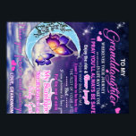 Aan mijn kleindochter Butterflies Birthday Gift Id Poster<br><div class="desc">Aan mijn kleindochter Butterflies Birthday Gift Idee</div>