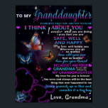 Aan mijn kleindochter Butterflies Birthday Gift Id Poster<br><div class="desc">Aan mijn kleindochter Butterflies Birthday Gift Idee</div>