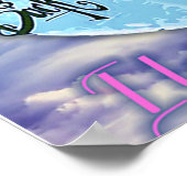 Aan mijn kleindochter Butterflies Birthday Gift Id Poster (Hoek)