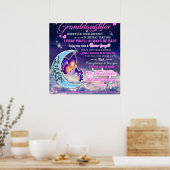 Aan mijn kleindochter Butterflies Birthday Gift Id Poster (Keuken)