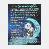 Aan mijn kleindochter Elephant Birthday Gift Idee Fleece Deken (Voorkant)