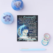 Aan mijn kleindochter Elephant Birthday Gift Idee Flyer (Enkel)