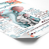 Aan mijn kleindochter Elephant Birthday Gift Idee Foto Afdruk (Hoek)