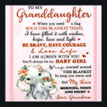 Aan mijn kleindochter Elephant Birthday Gift Idee Poster<br><div class="desc">Aan mijn kleindochter Elephant Birthday Gift Idee</div>