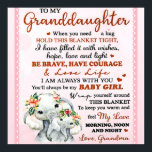 Aan mijn kleindochter Elephant Birthday Gift Idee Poster<br><div class="desc">Aan mijn kleindochter Elephant Birthday Gift Idee</div>