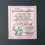 Aan mijn kleindochter Elephant Birthday Gift Idee Wandkleed<br><div class="desc">Aan mijn kleindochter Elephant Birthday Gift Idee</div>