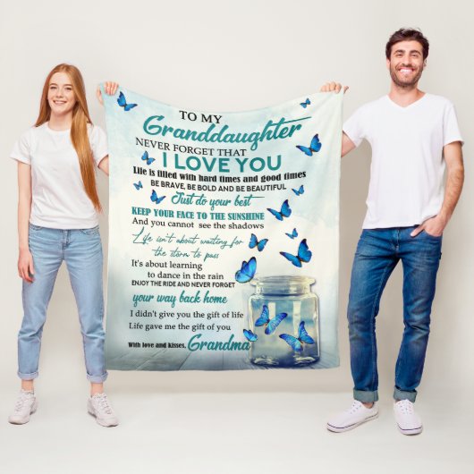 Aan mijn kleindochter fleece deken (In situ)