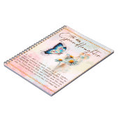 Aan mijn kleindochter Gift, Cute Butterfly Lover C Notitieboek (Linkerzijde)
