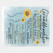 Aan mijn kleindochter Gift, kleinkinderen Birthday Fleece Deken (Voorkant (Horizontaal))