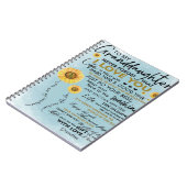 Aan mijn kleindochter Gift, kleinkinderen Birthday Notitieboek (Linkerzijde)