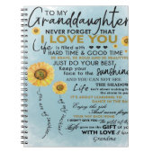 Aan mijn kleindochter Gift, kleinkinderen Birthday Notitieboek (Voorkant)