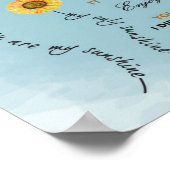 Aan mijn kleindochter Gift, kleinkinderen Birthday Poster (Hoek)