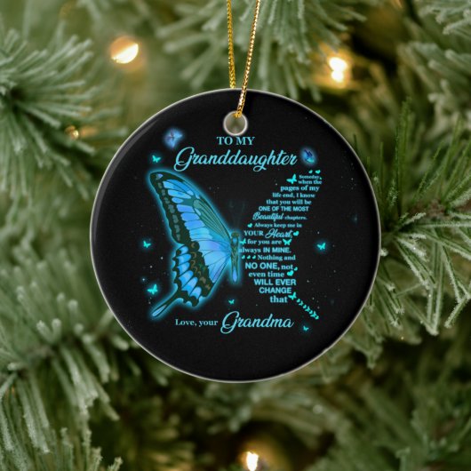 Aan mijn kleindochter keramisch ornament (Boom)