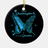 Aan mijn kleindochter keramisch ornament (Voorkant)