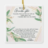 Aan mijn kleindochter keramisch ornament (Voorkant)