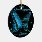 Aan mijn kleindochter keramisch ornament (Rechts)