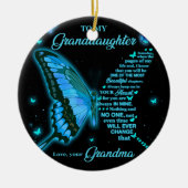 Aan mijn kleindochter keramisch ornament (Voorkant)