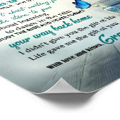 Aan mijn kleindochter poster (Hoek)