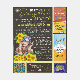 Aan mijn kleindochter Sunflower Birthday Gift Idee Fleece Deken