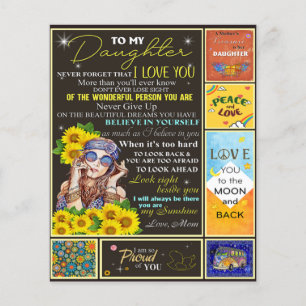 Aan mijn kleindochter Sunflower Birthday Gift Idee Flyer