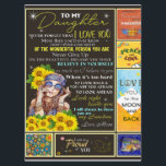 Aan mijn kleindochter Sunflower Birthday Gift Idee Menu<br><div class="desc">Aan mijn kleindochter Sunflower Birthday Gift Idee</div>