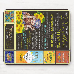 Aan mijn kleindochter Sunflower Birthday Gift Idee Muismat