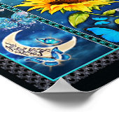 Aan mijn kleindochter Sunflower Gift, Baby Gift Poster (Hoek)