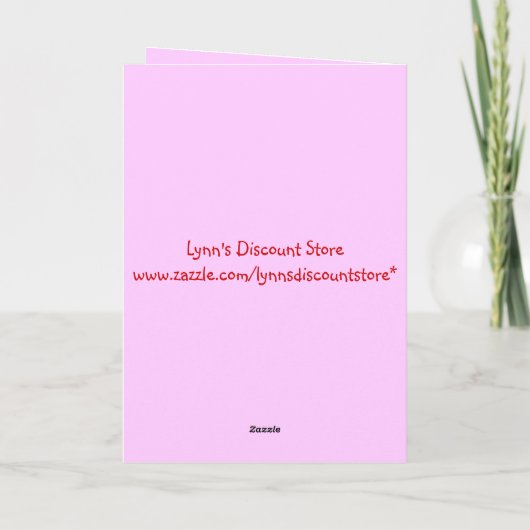 Aan mijn kleine Prinses - Wenskaart Feestdagen Kaart (Achterkant)