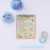 Aan mijn kleinzoon Gift, Grandson en opa, vogellie Flyer (Enkel)