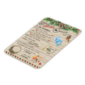 Aan mijn kleinzoon Gift, Grandson en opa, vogellie Magneet (Linkerzijde)