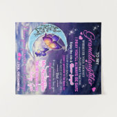 Aan Mijn Kleinzoon Vlinders Verjaardagscadeau Idee Wandkleed (Voorkant (horizontaal))