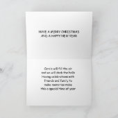 **AAN MIJN LERAAR** BIJ **KERST** KAART (Binnen)