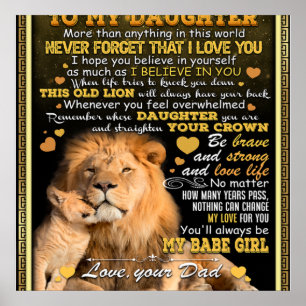 Aan mijn leven: Birthday Gift, Love Wife Gift Idee Poster