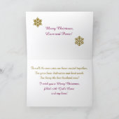 Aan mijn liefdevolle man met kerst, Wenskaart Kaart (Binnen)