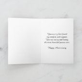 Aan mijn liefdevolle vrouw Jubileum Kaart (Binnen)