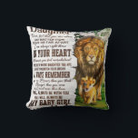 Aan mijn Lion Daughter Gift, Daughter Birthday Gif Kussen<br><div class="desc">Aan mijn Lion Daughter Gift,  Daughter Birthday Gift</div>