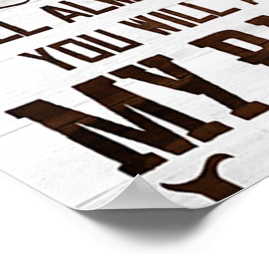 Aan mijn Lion Daughter Gift, Daughter Birthday Gif Poster (Hoek)