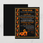 Aan mijn mam Gift, mam en zoon, Ice Hockey Mam Kaart (Voorkant / Achterkant)